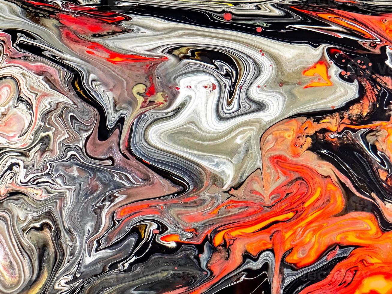 Abstract Colorful Marble Painting photo