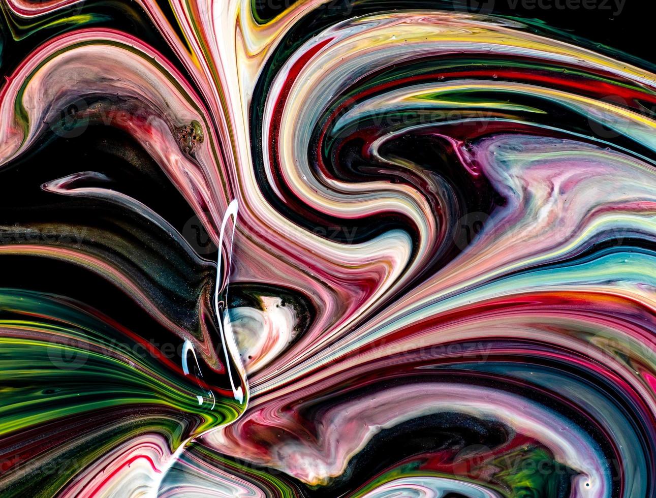 Abstract Colorful Marble Painting photo