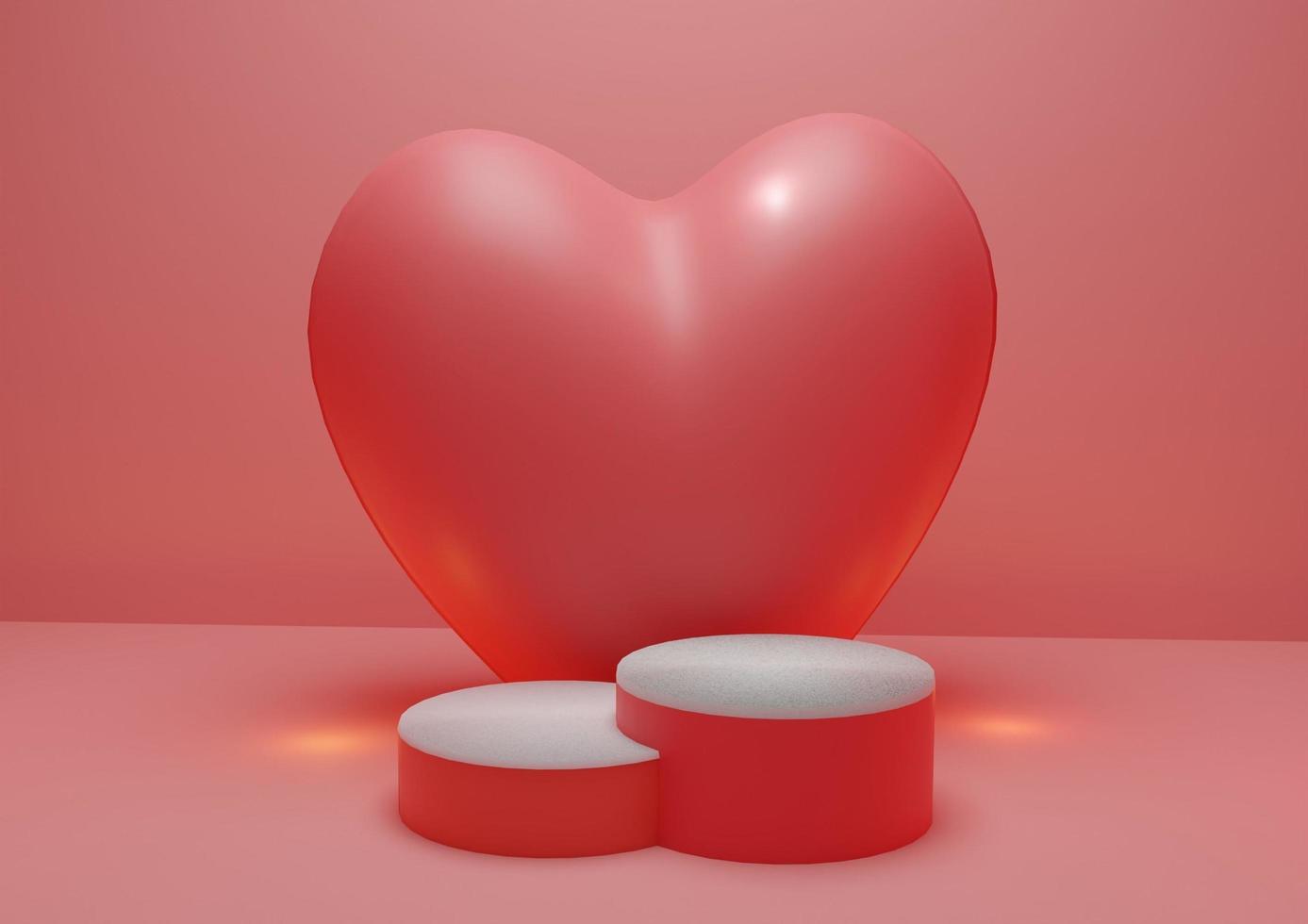 This design podium background for Valentine's Day, event or campaign program can use this background to place products photo