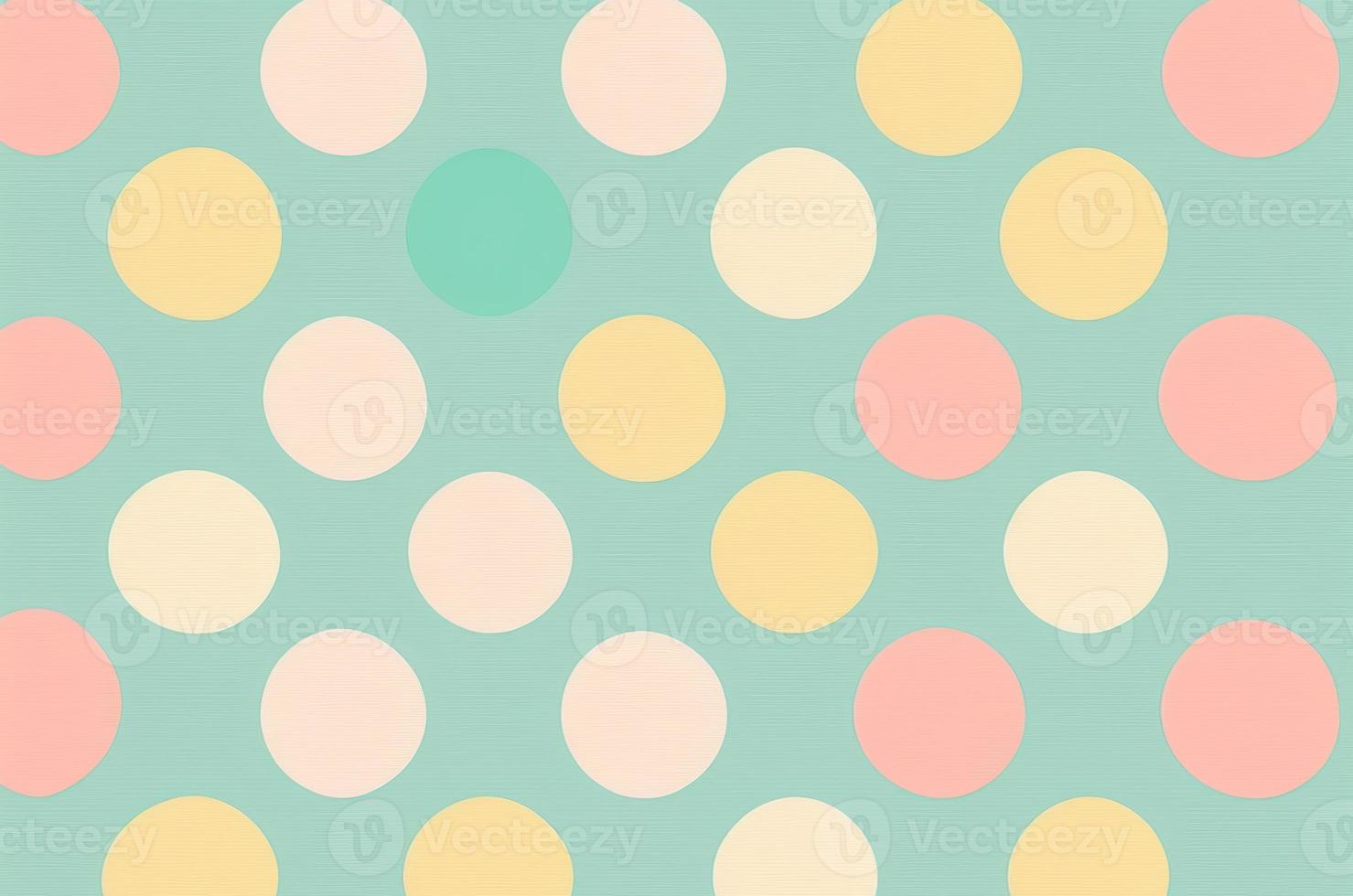 Pastel color polkadot style graphic design background. photo