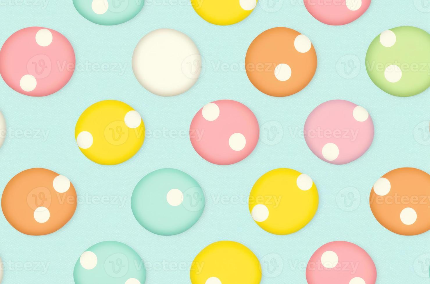 Pastel color polkadot style graphic design background. photo