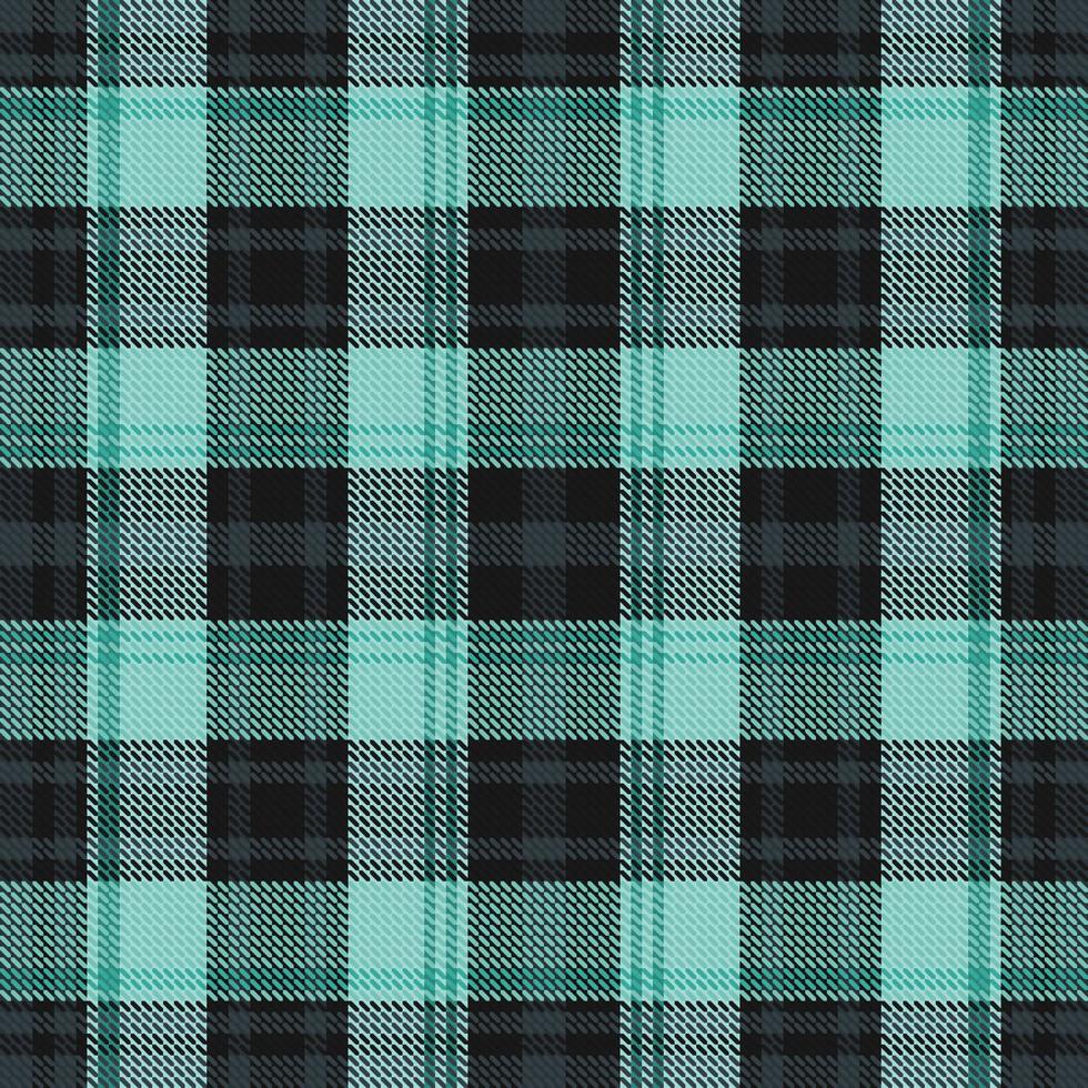 Tartan plaid pattern with dark color. vector