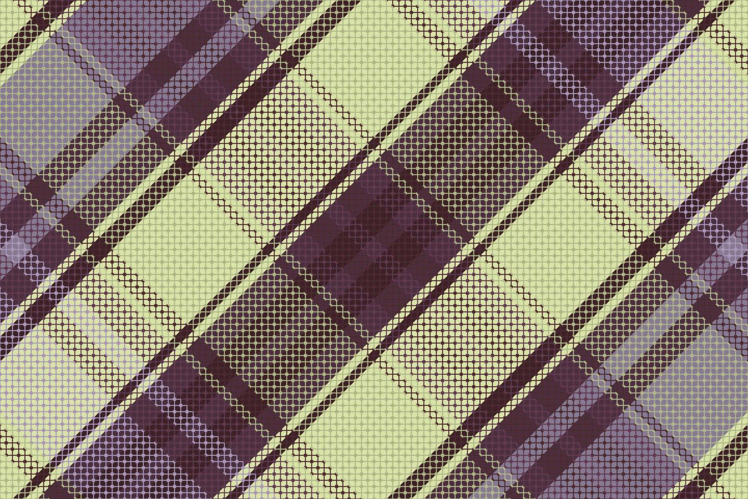 Tartan plaid pattern with dark color. vector