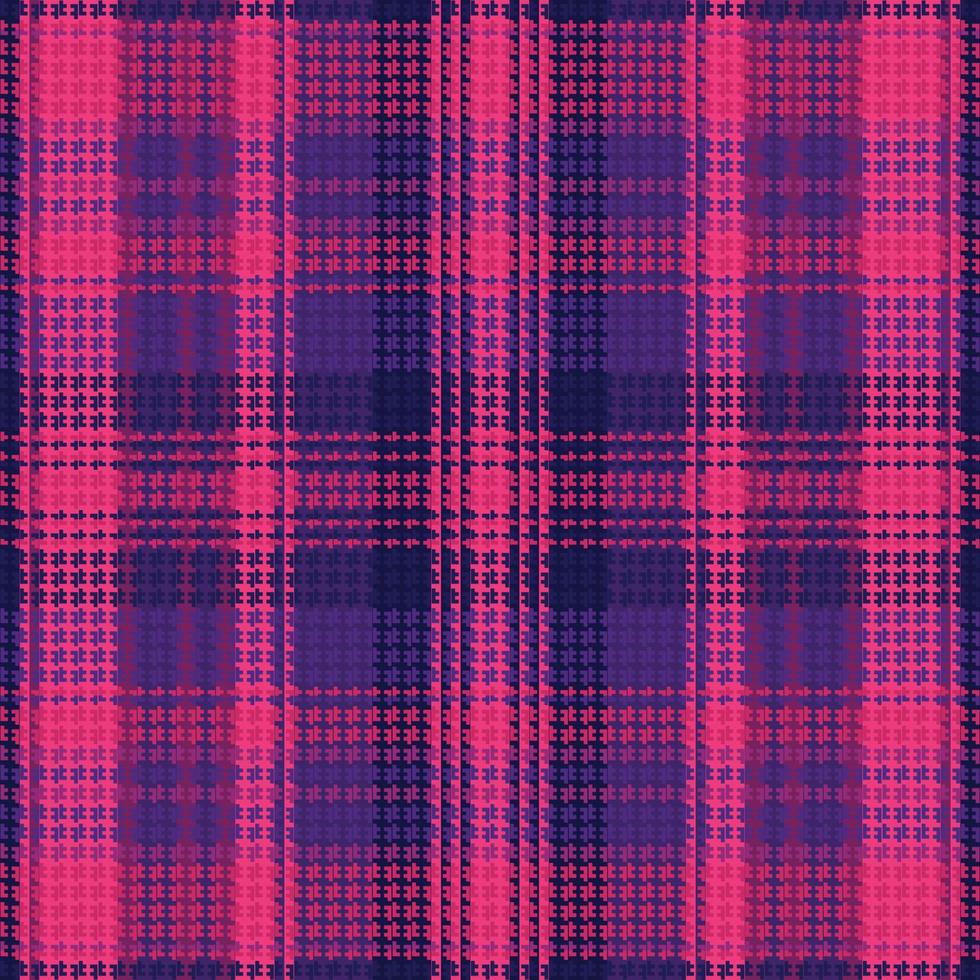 Tartan plaid pattern with dark color. vector