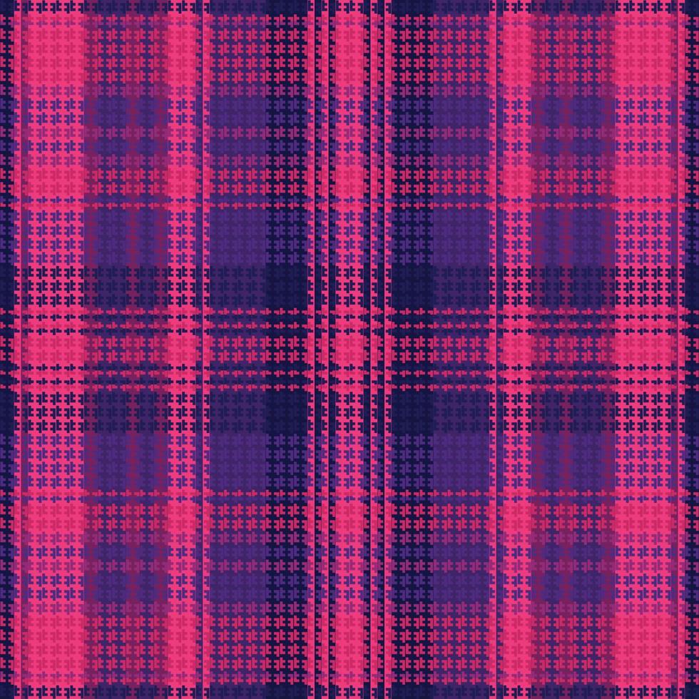 Tartan plaid pattern with dark color. vector