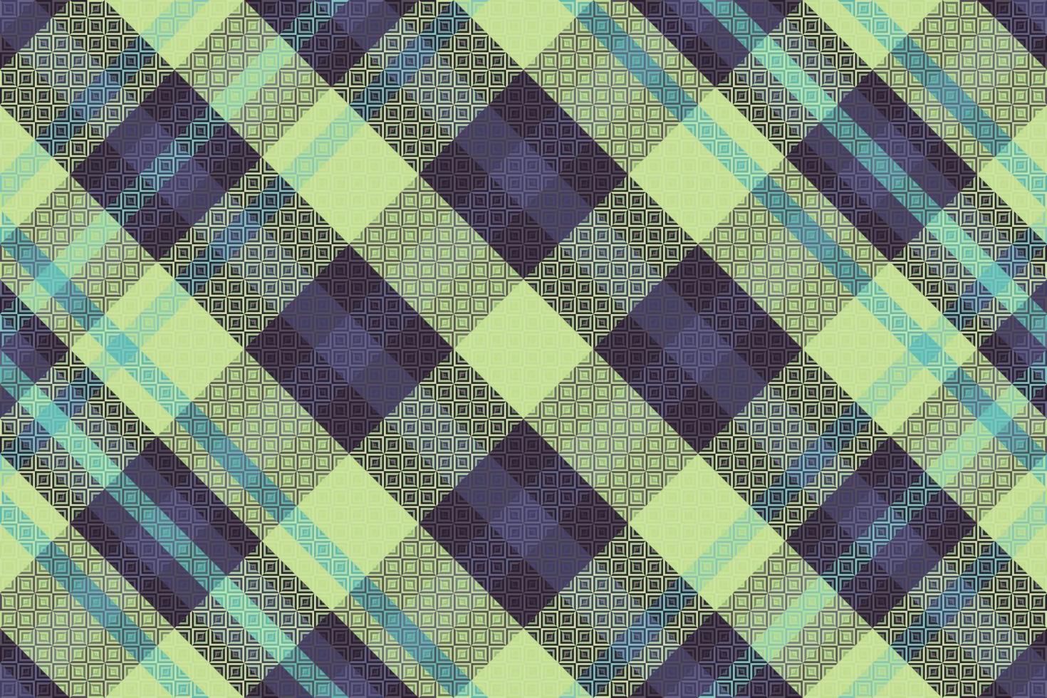 Tartan plaid pattern with dark color. vector