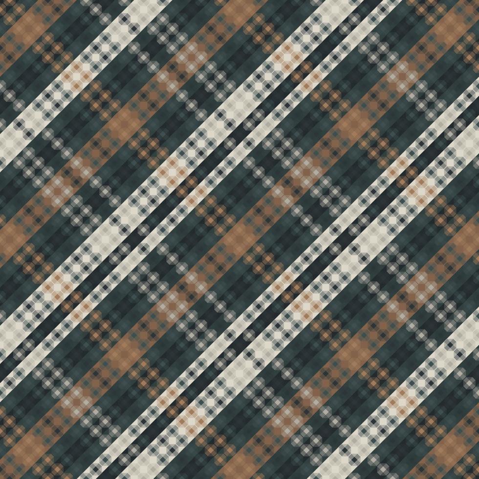 Tartan plaid pattern with dark color. vector