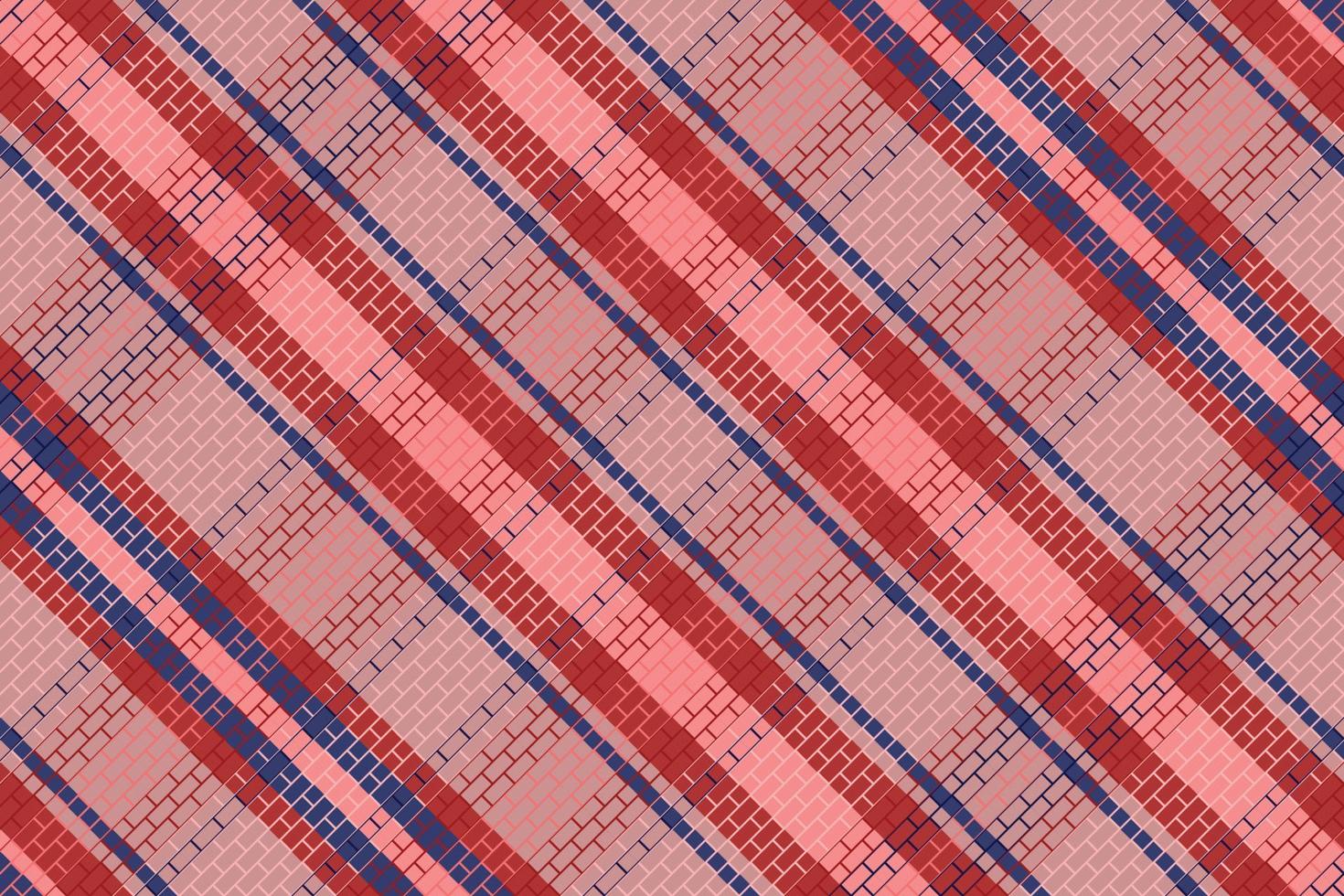 Tartan Plaid With Night Color Pattern. vector