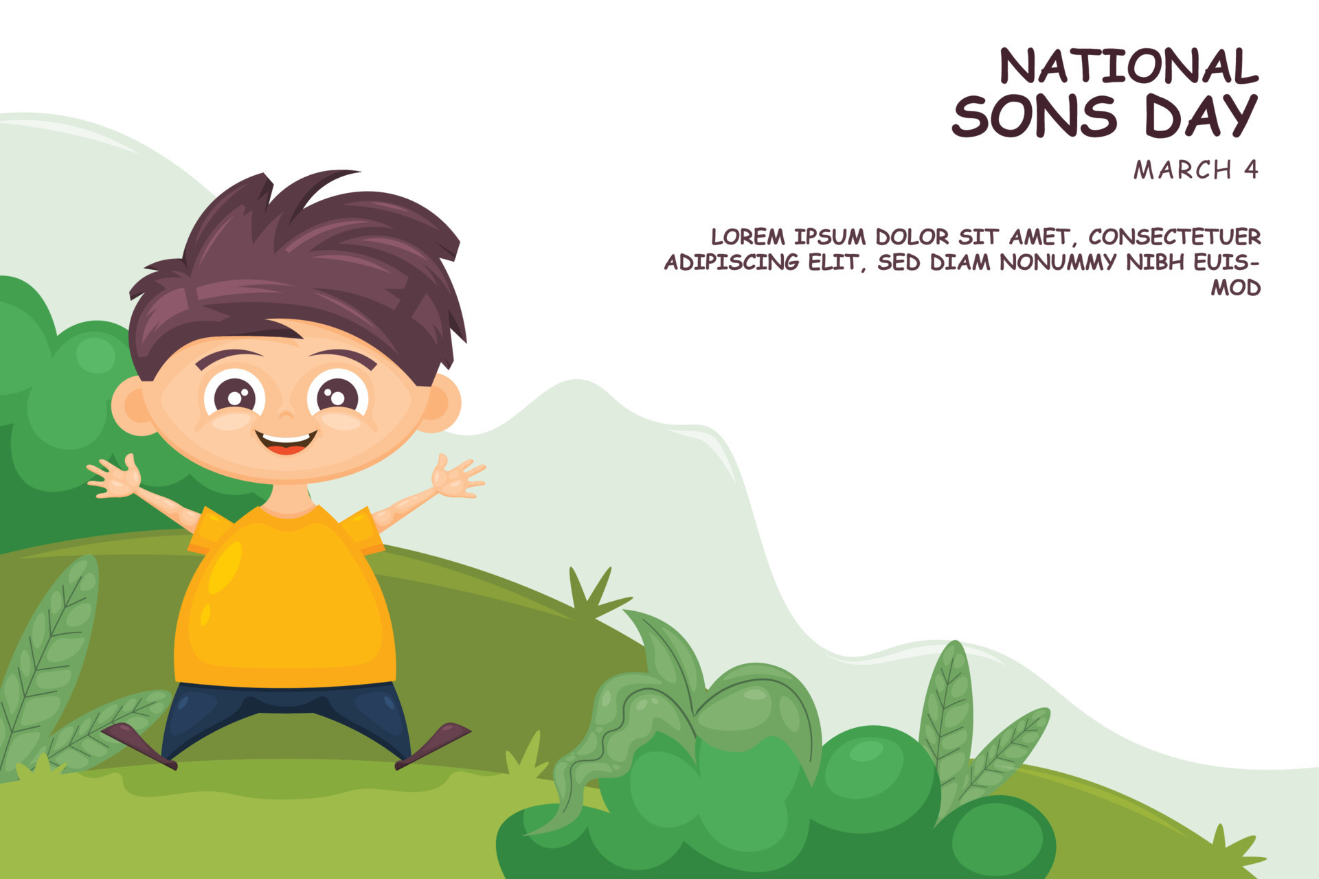 National Sons Day background. 19037097 Vector Art at Vecteezy