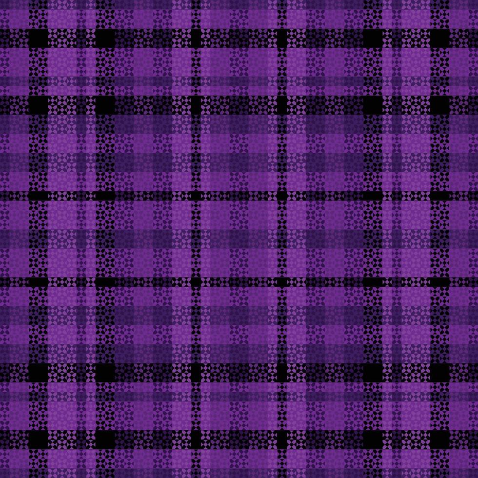 Tartan Plaid With Night Color Pattern. vector