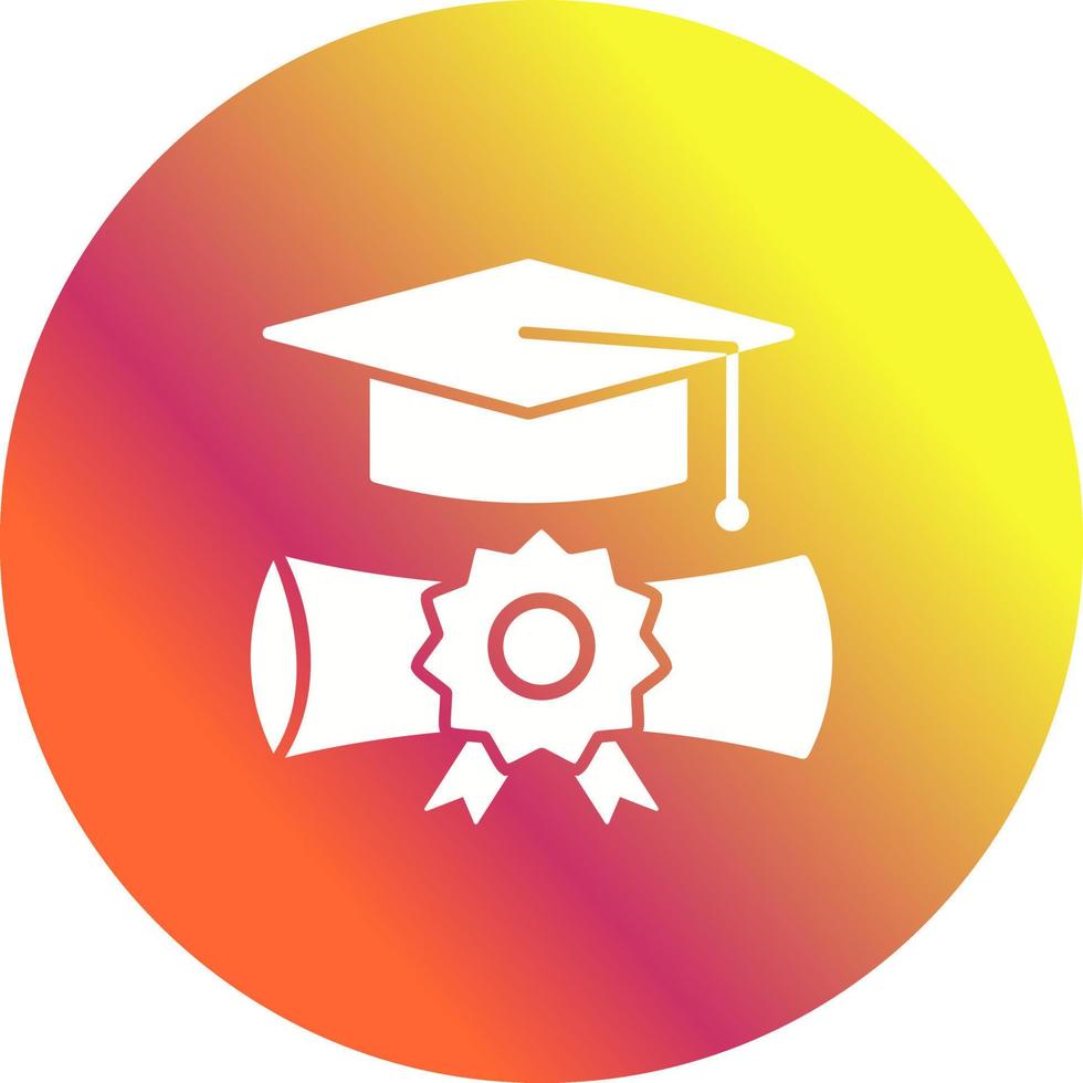 icono de vector de graduación