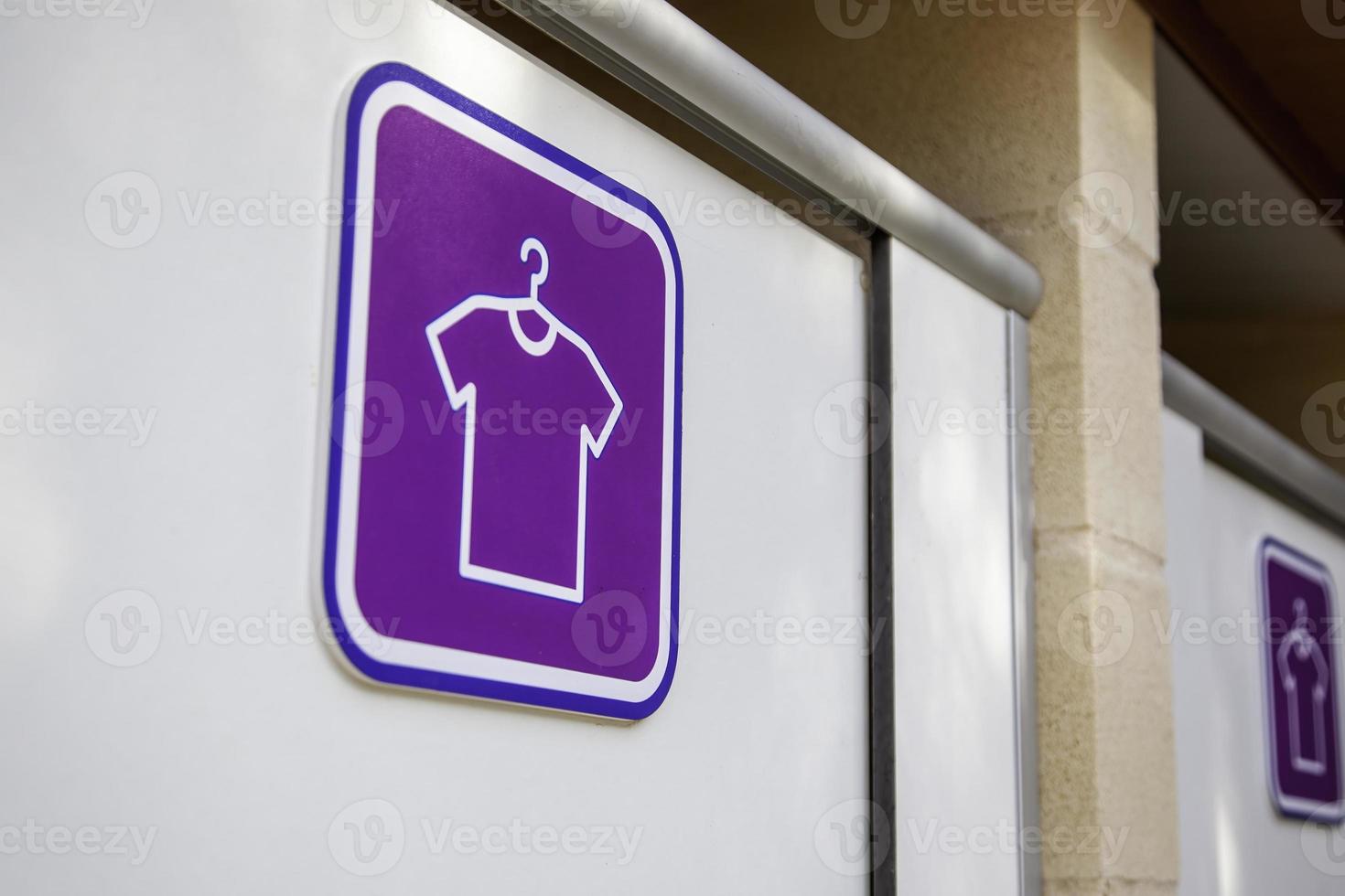 Locker room sign photo