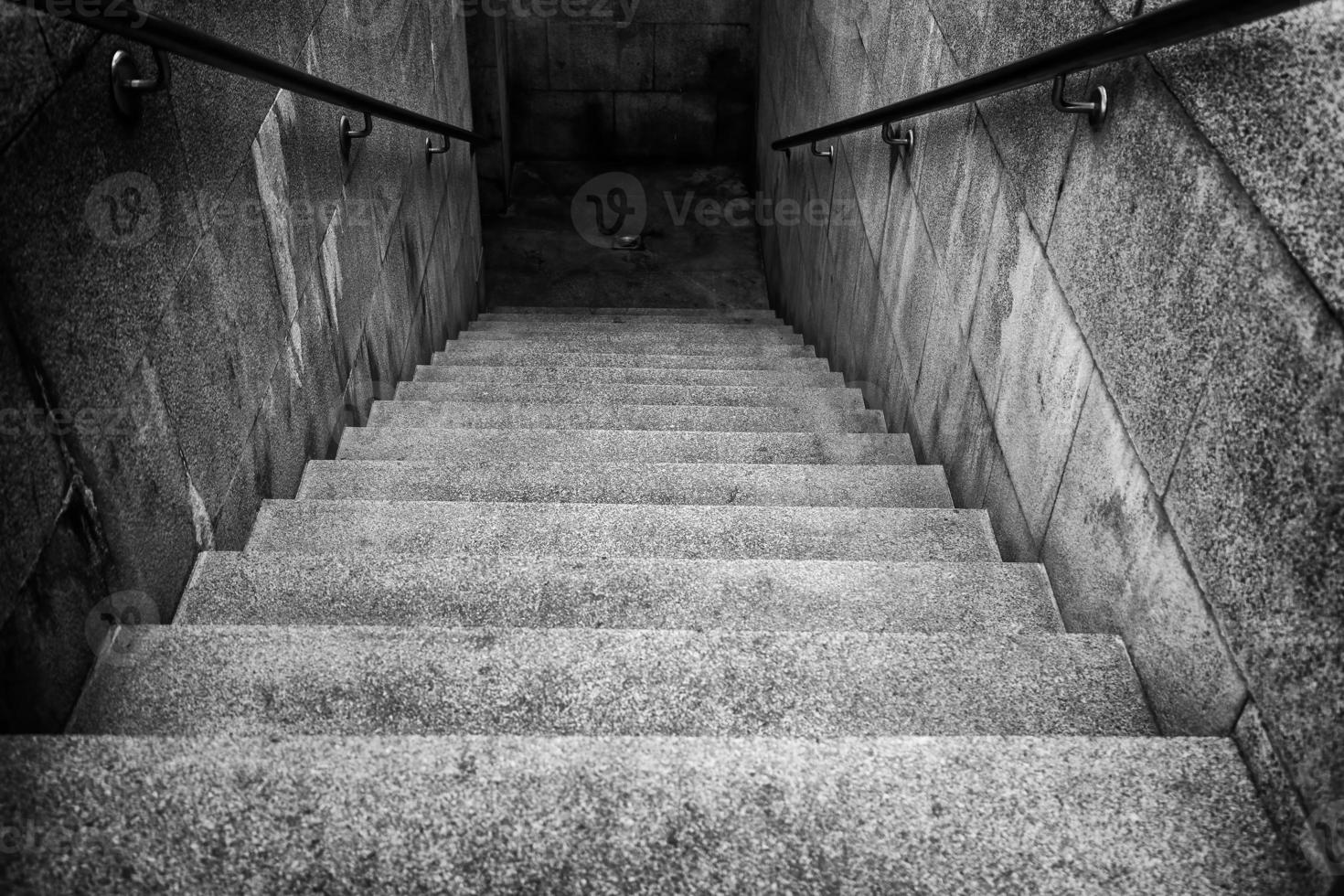 Dark creepy stairs photo