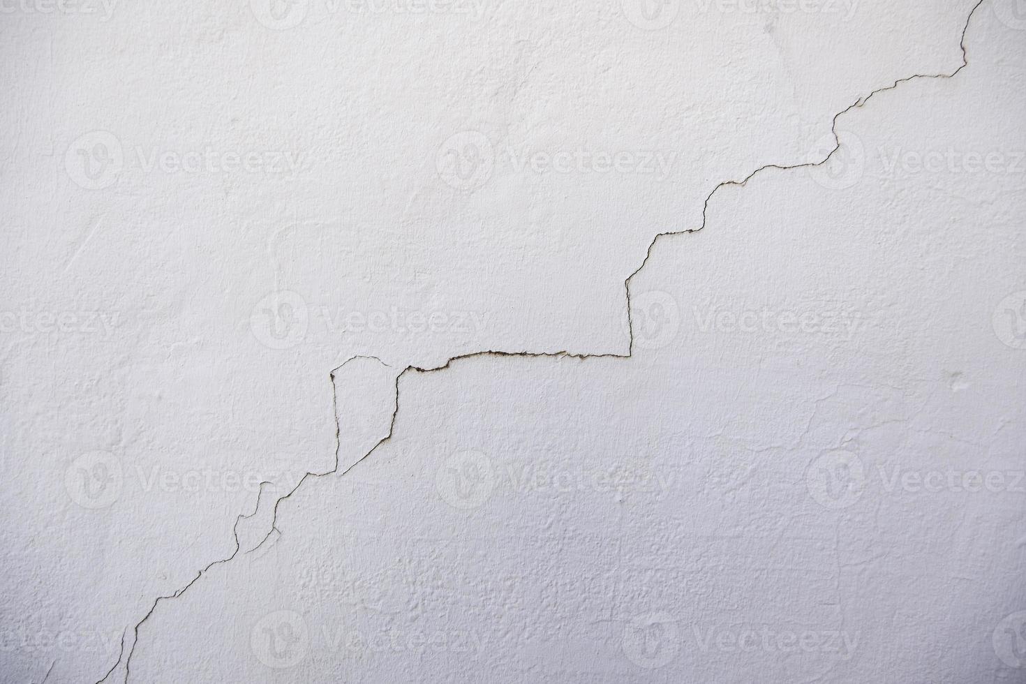 Cement wall with crack photo