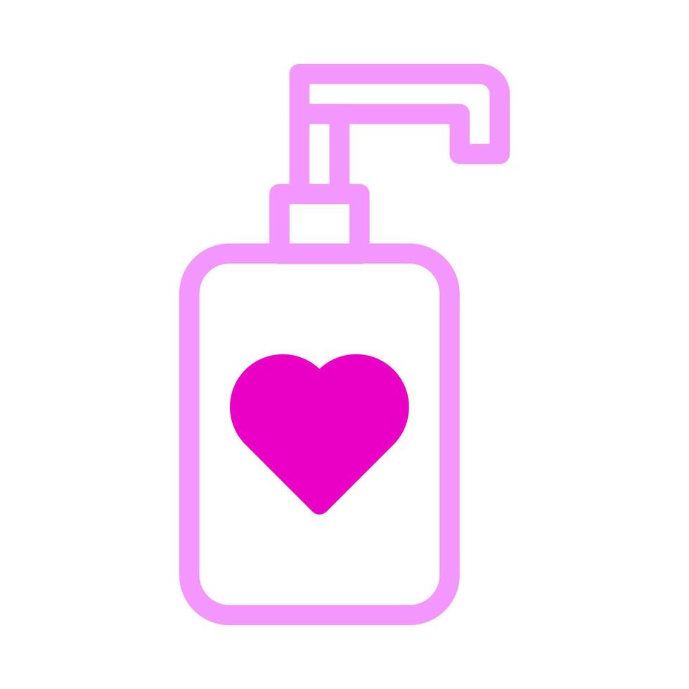 icono cosmético duotono rosa estilo san valentín ilustración vector elemento y símbolo perfecto.