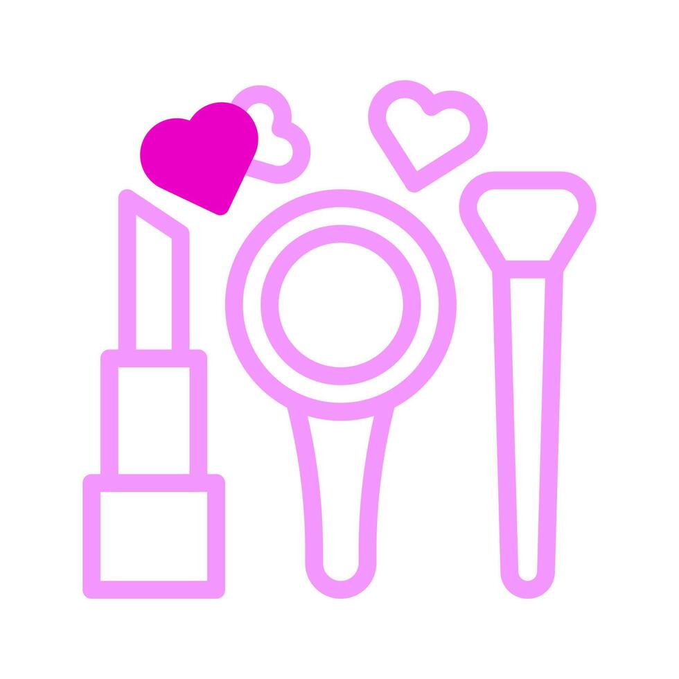 cosmetic icon duotone pink style valentine illustration vector element and symbol perfect.