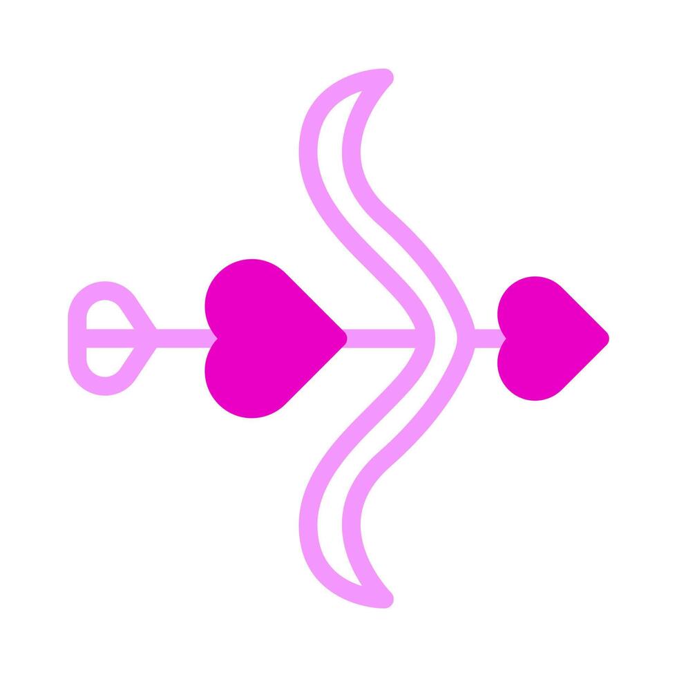 arrow icon duotone pink style valentine illustration vector element and symbol perfect.