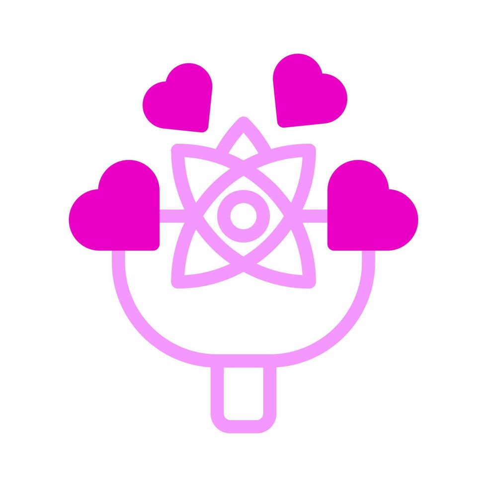 Bouquet Icon duotone pink style valentine illustration vector element and symbol perfect.