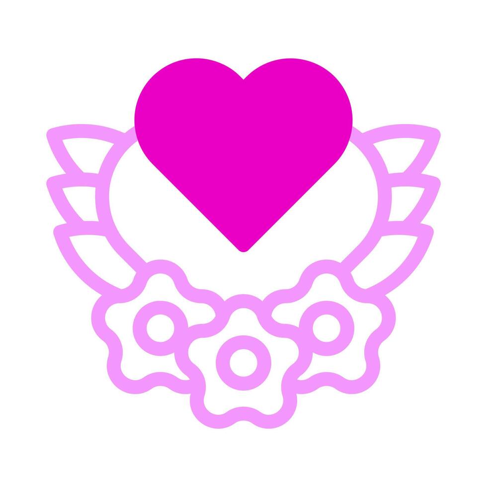 heart Icon duotone pink style valentine illustration vector element and symbol perfect.