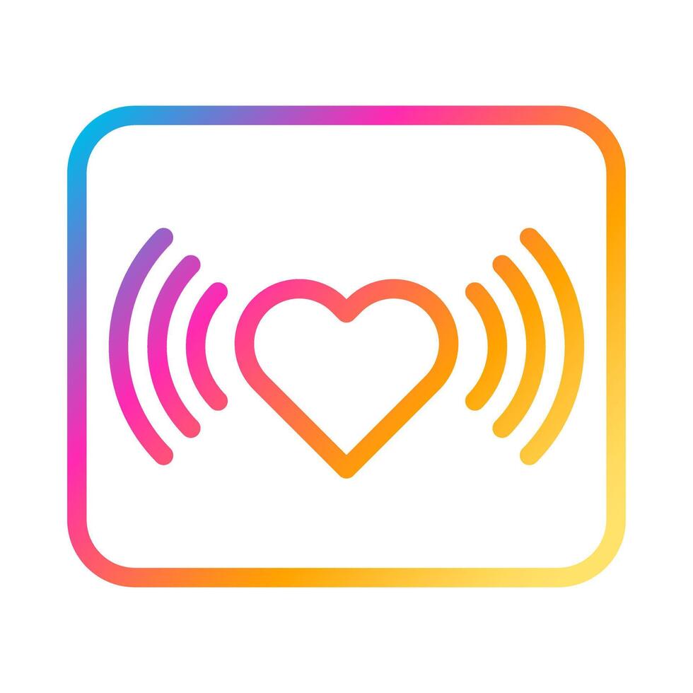 signal icon gradient style valentine illustration vector element and symbol perfect.