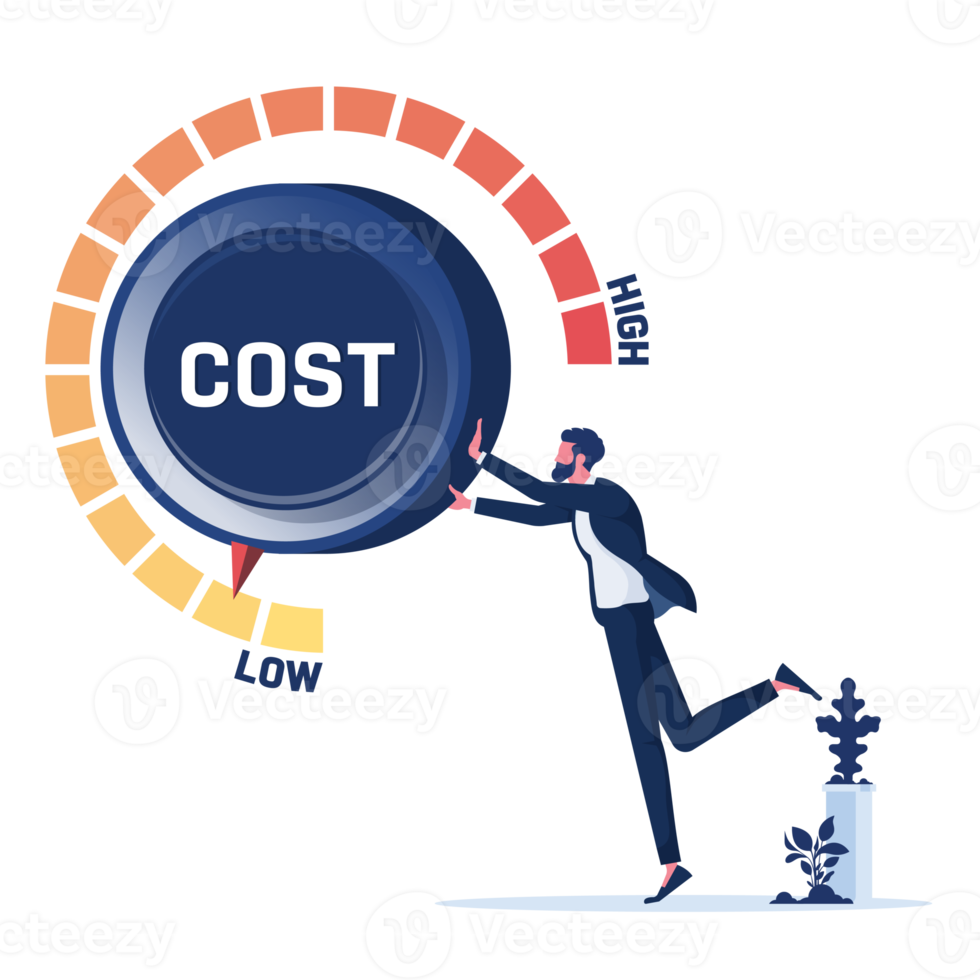 concept de réduction des coûts png