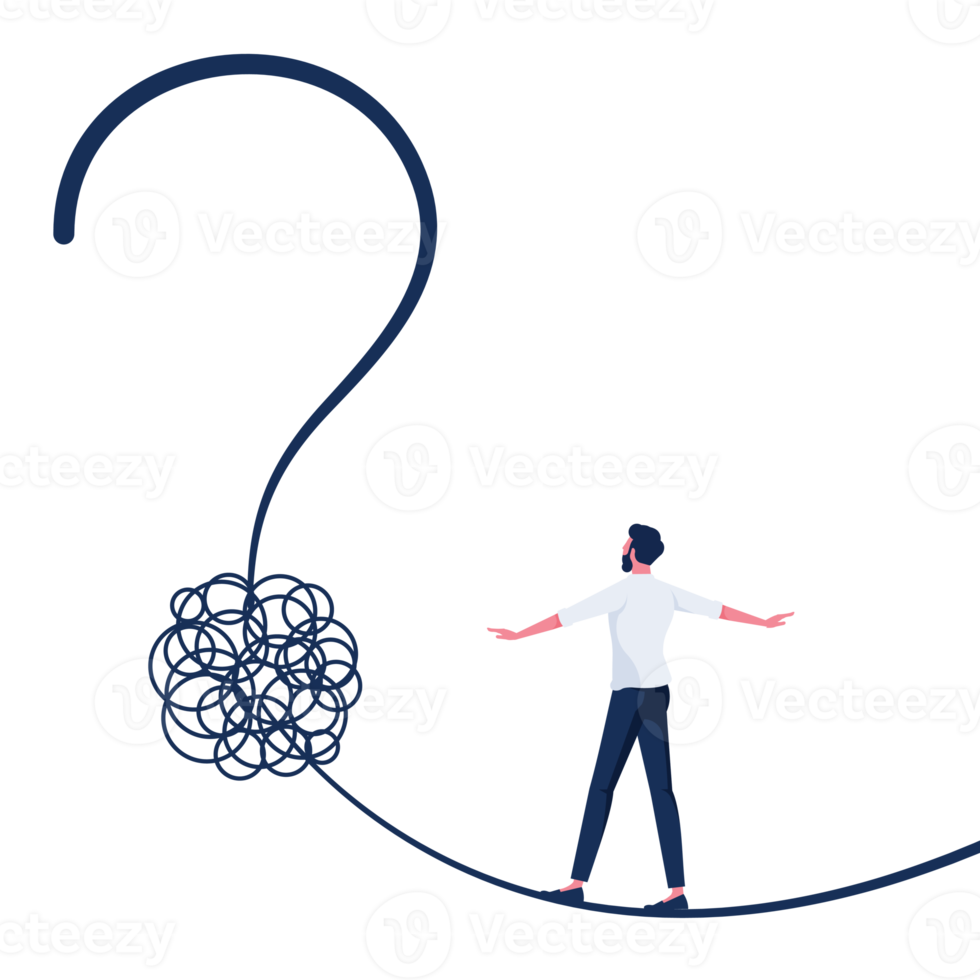 risico en oplossingen vinden concept-metafoor voor verwarring als bedrijf en het vinden van oplossingen png