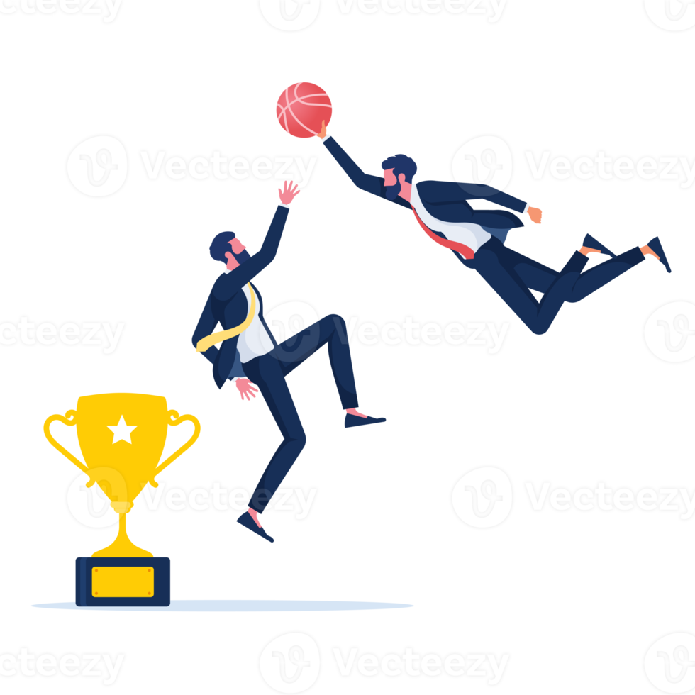 Business concept of success and competition png