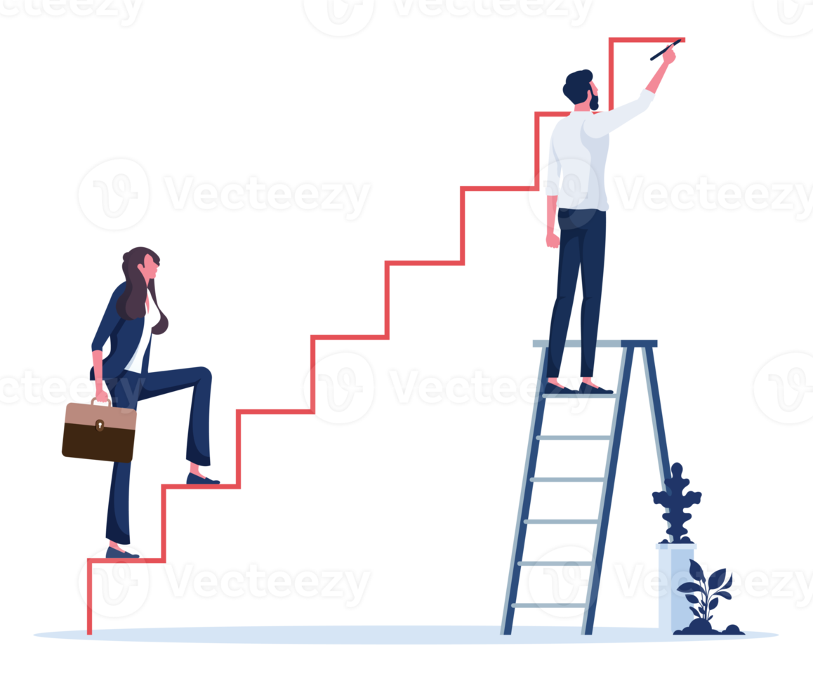 zakelijke carrière uitdaging en teamwork concept png