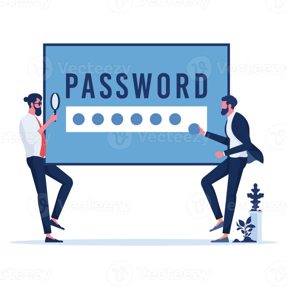 piratage de compte et mot de passe concept-compte de phishing avec cyber voleur png