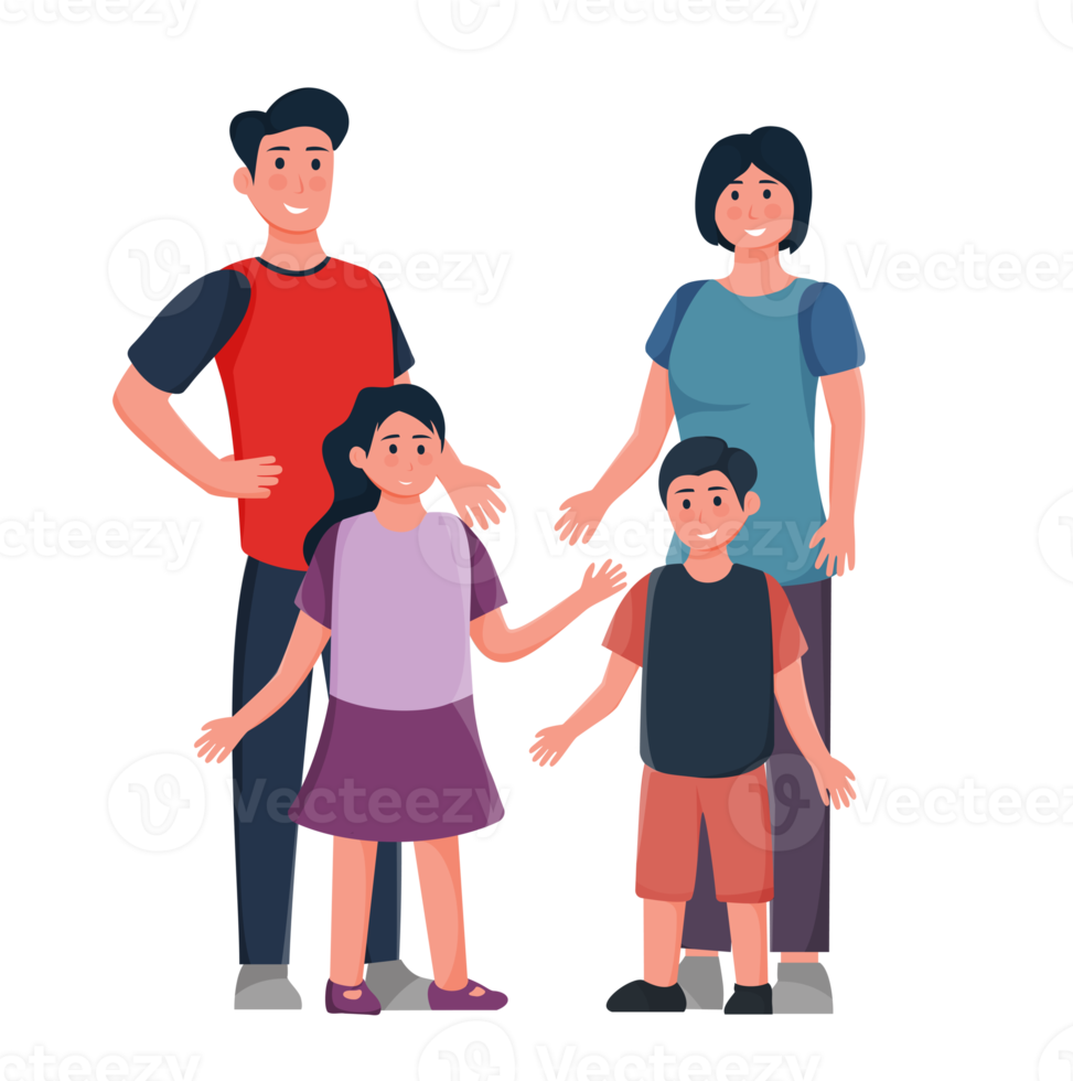 Happy family. family with children together 19038988 PNG