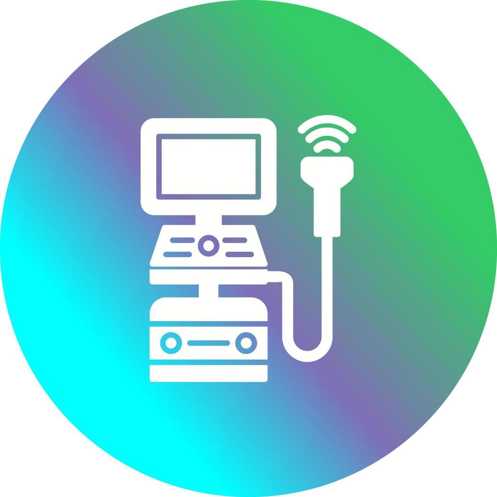 Ultrasound Machine Vector Icon