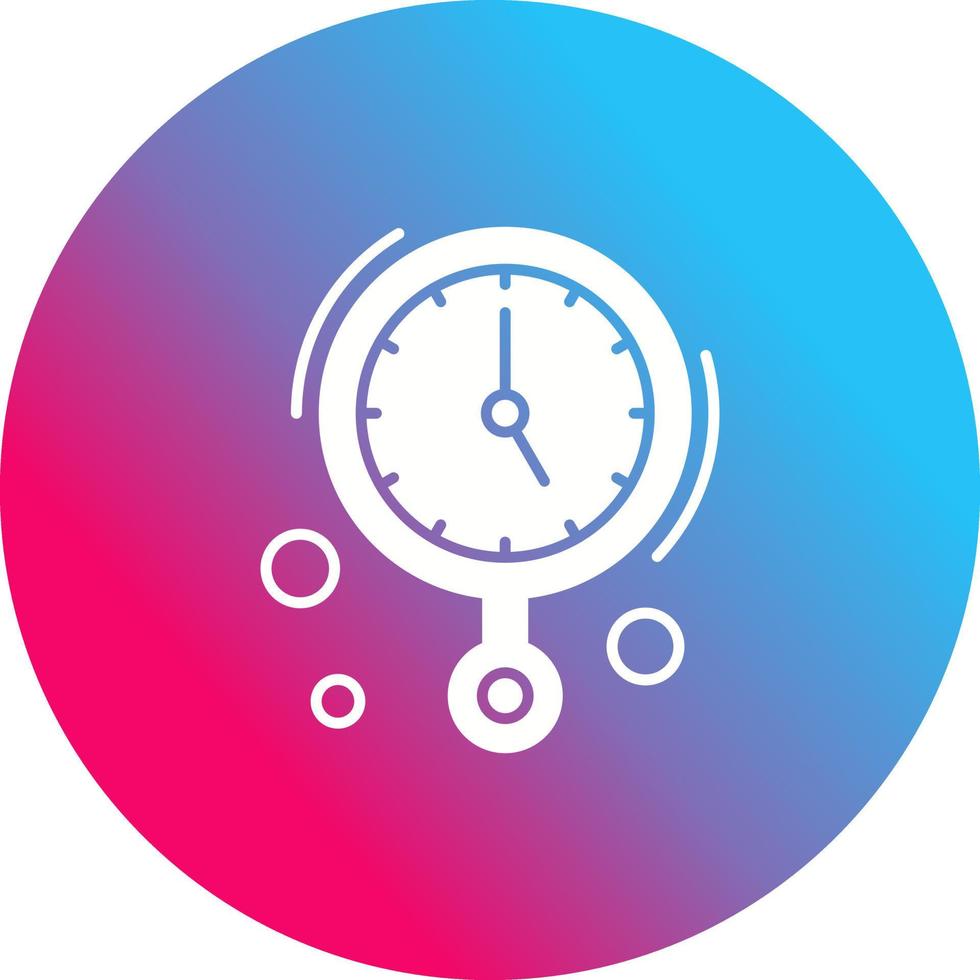 icono de vector de reloj de pared