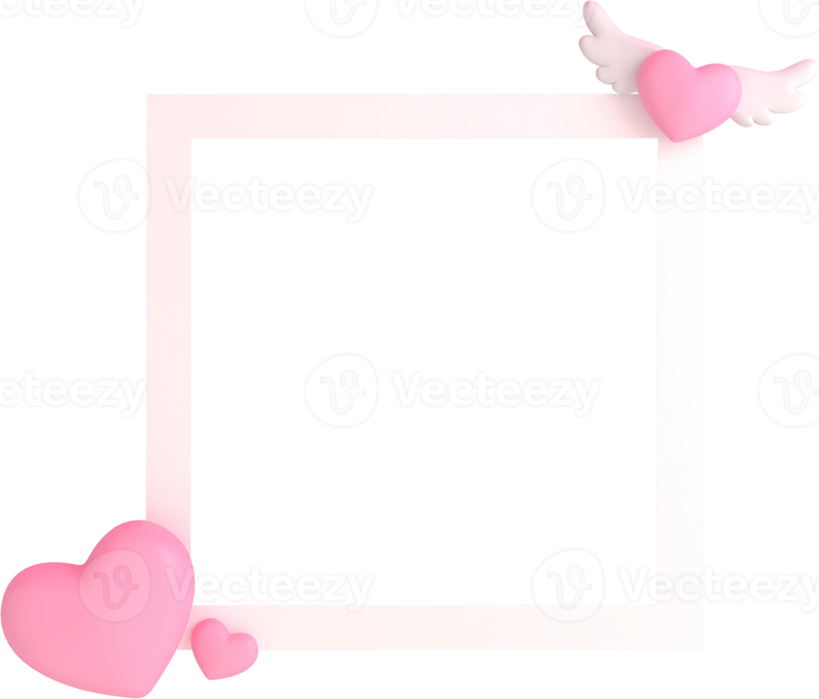 zugangselement für valentinstag und muttertagsgrußkarte, 3d-darstellung von feierlichkeiten an besonderen tagen. png