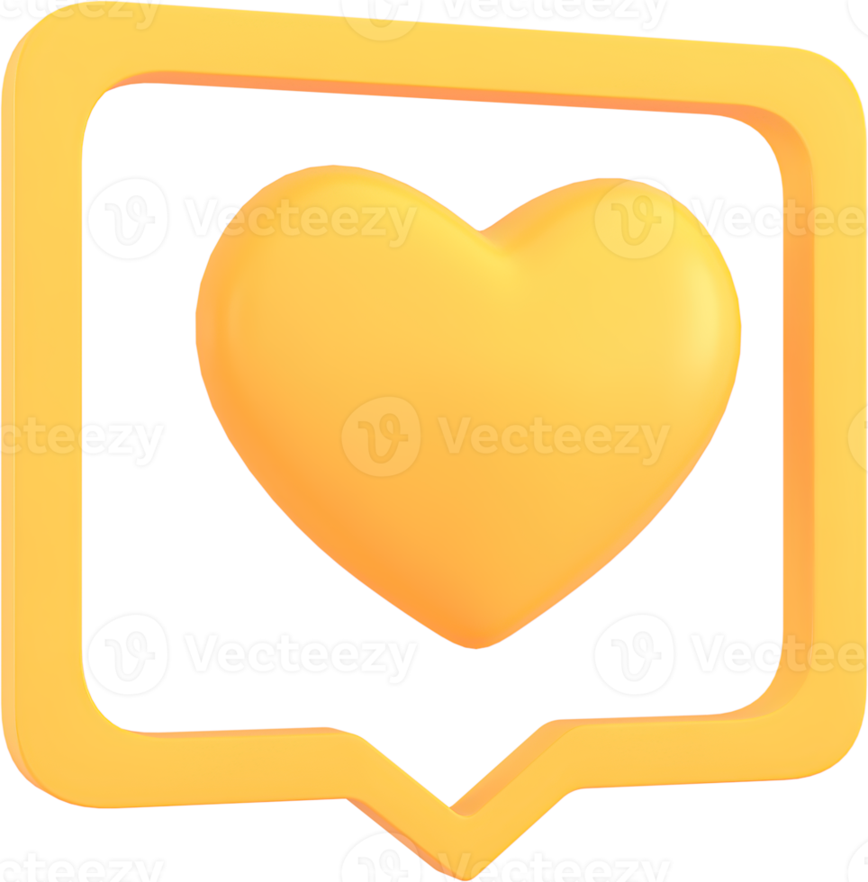 access element for Valentine's Day and Mother's Day greeting card, 3D rendering of celebrations on special days. png
