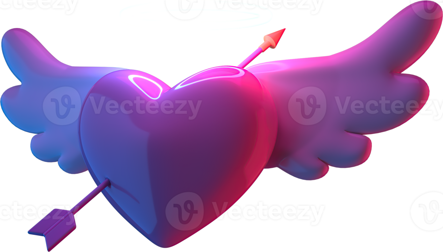 toegang element voor Valentijnsdag dag en moeder dag groet kaart, 3d renderen van vieringen Aan speciaal dagen. png