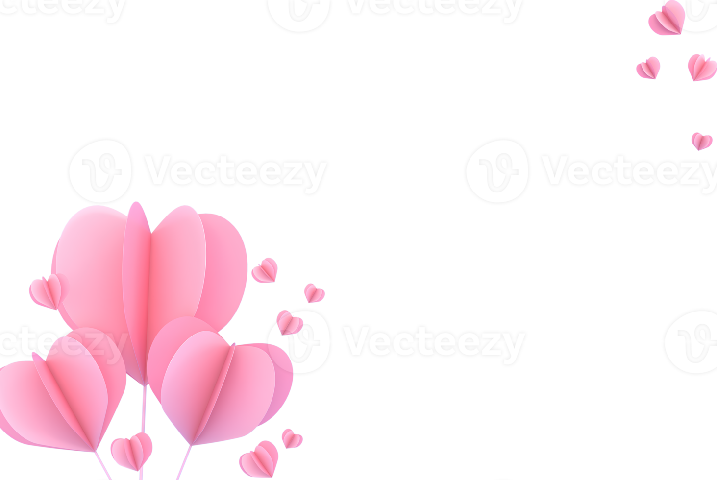 zugangselement für valentinstag und muttertagsgrußkarte, 3d-darstellung von feierlichkeiten an besonderen tagen. png