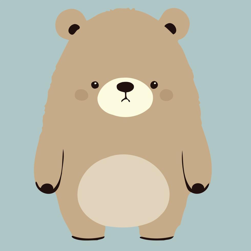 brown bear mammal animal body vector