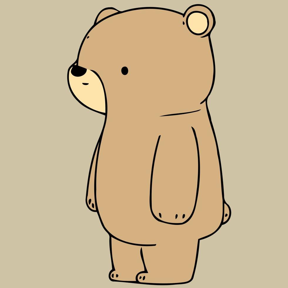 brown bear mammal animal body vector