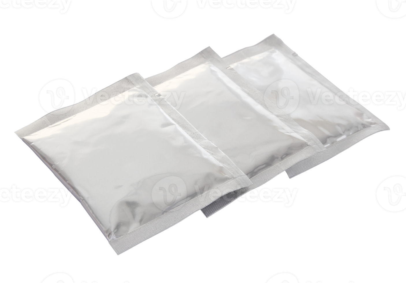 plastic package bag isolated with clipping path for mockup png