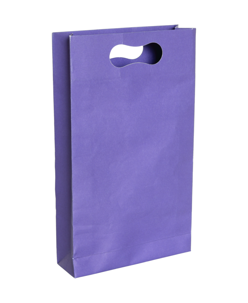 blue paper bag isolated with clipping path for mockup 19039836 PNG