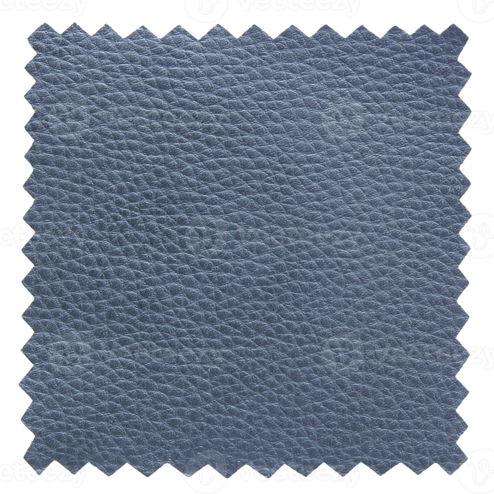 blue leather samples texture isolated with clipping path for mockup png