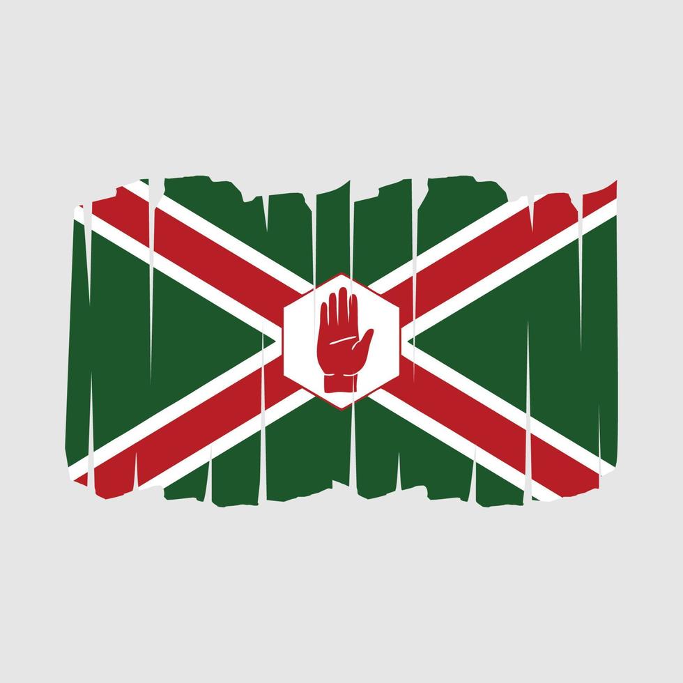 Northern Ireland Flag Brush vector