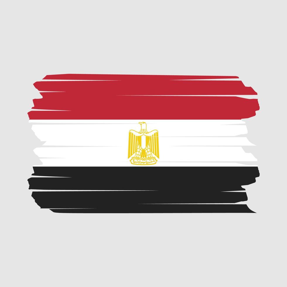 cepillo de bandera de egipto vector