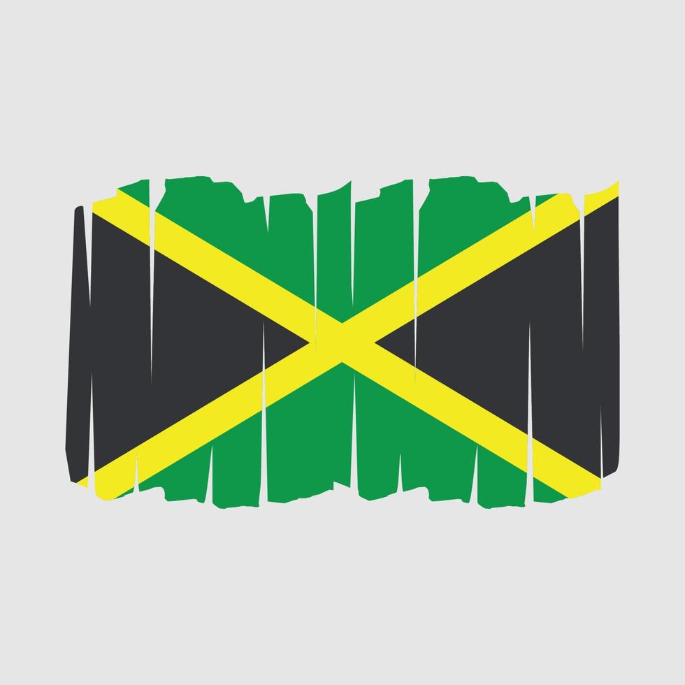 Jamaica Flag Brush vector