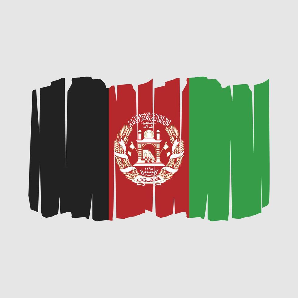 Afghanistan Flag Brush vector