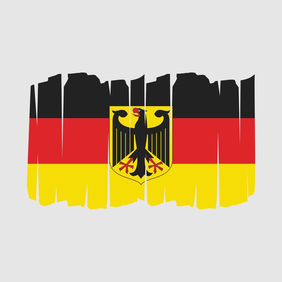 cepillo de bandera de alemania vector