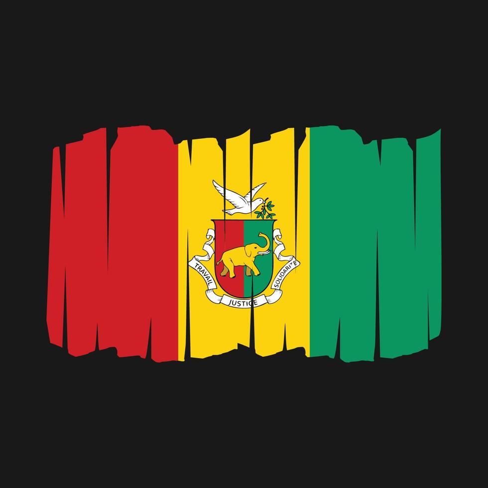 Guinea Flag Brush vector