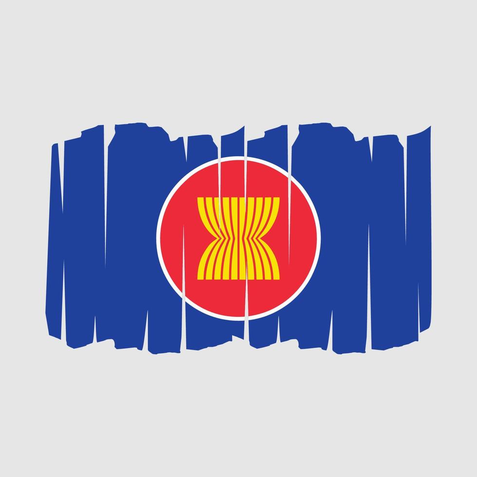 Asean Flag Brush vector
