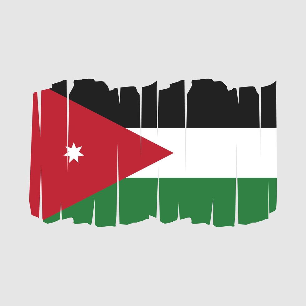 Jordan Flag Brush vector