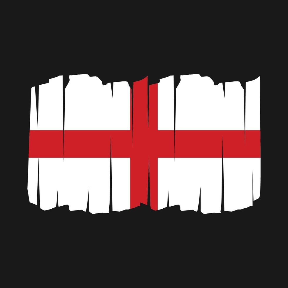England Flag Brush vector